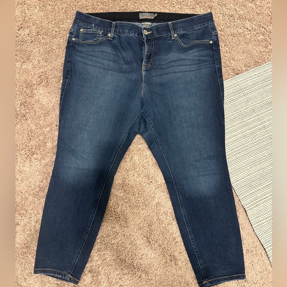 Torrid Dark Blue Bombshell Skinny Jeans